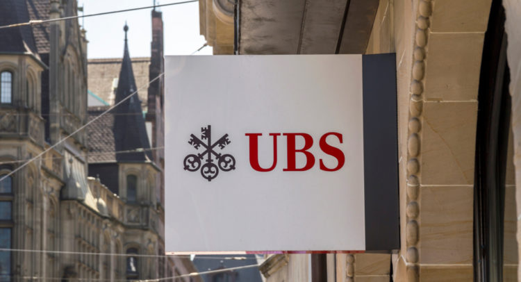 UBS Rises As Quarterly Profit Pops 99%; Street Sees 15% Upside