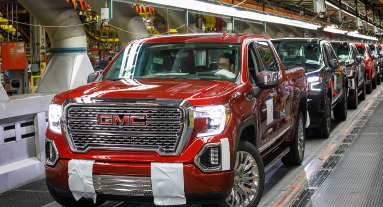 GM Gains On Solid 4Q Vehicle Sales; Street Sees 25% Upside