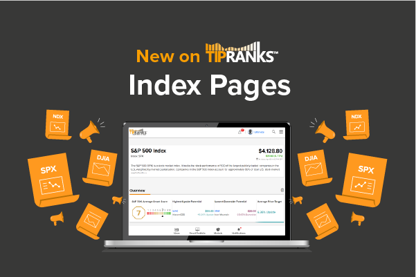 New TipRanks Feature! Index Pages