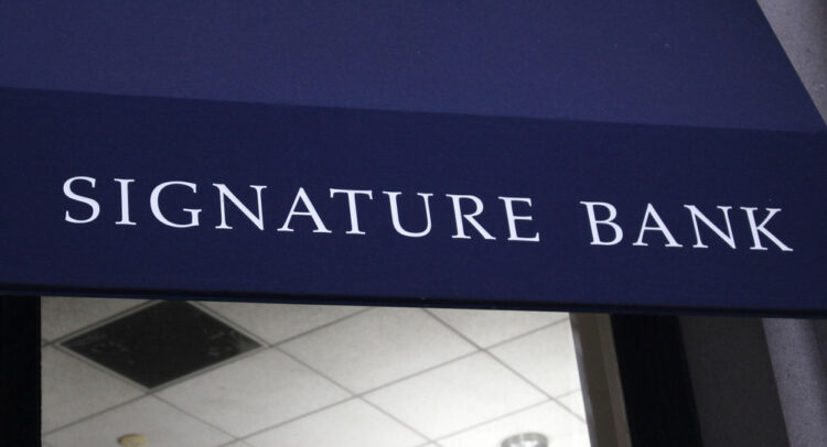 Signature Bank Slides after Bank Regulators Takeover