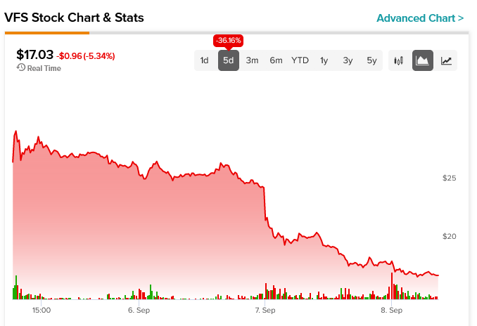 VinFast (NASDAQ:VFS) продолжает возвращаться к реальности