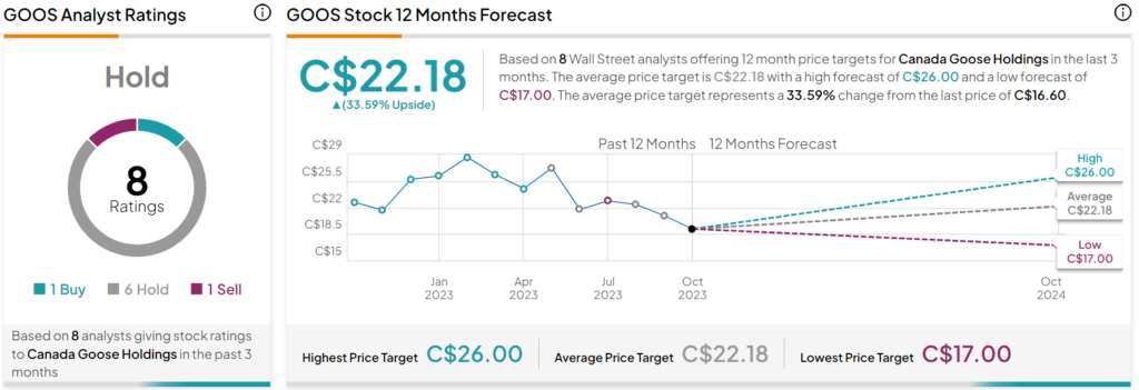 Canada Goose TSE GOOS Dips after Analysts Sour on Outlook