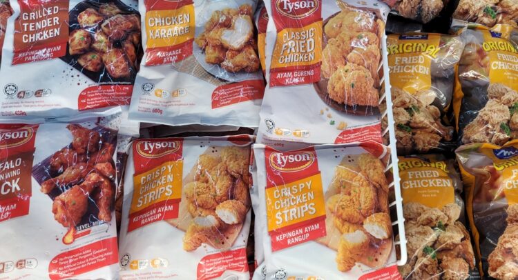 Tyson Foods (NYSE:TSN) отзывает 30 000 фунтов куриных наггетсов