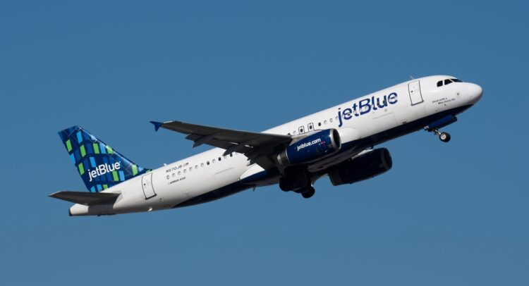 JetBlue (NASDAQ:JBLU) Soars after Upbeat Financial Update