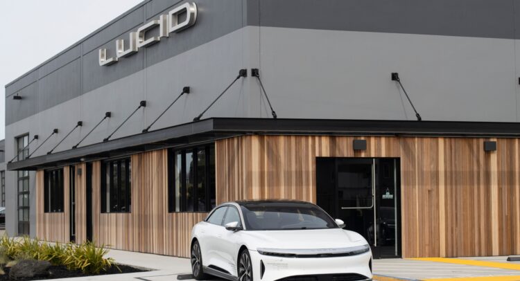 Lucid ev deals car stock