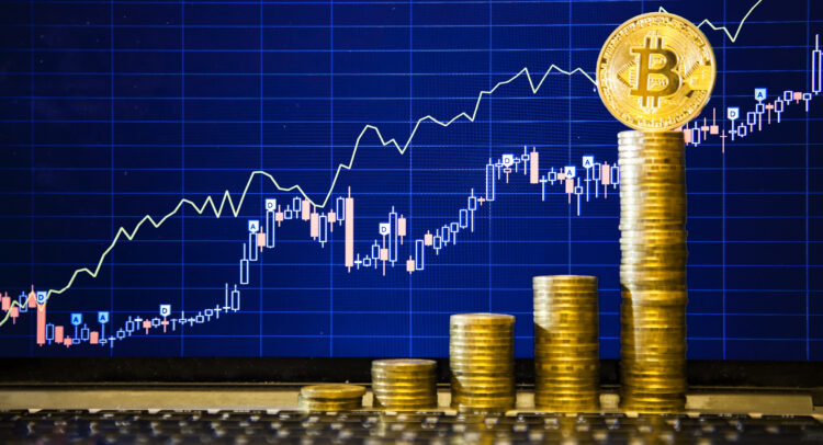 Bitcoin Clears $45,000 Mark, Crypto Stocks Climb in Sympathy