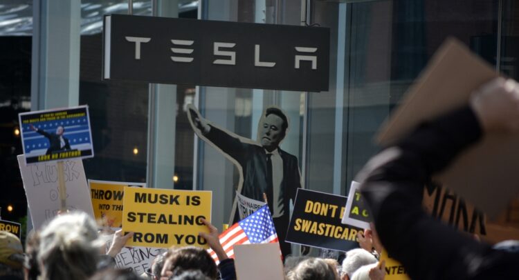 Tesla Stock Caught in a Swath of Vandalism Protests and Record-High Trade-Ins