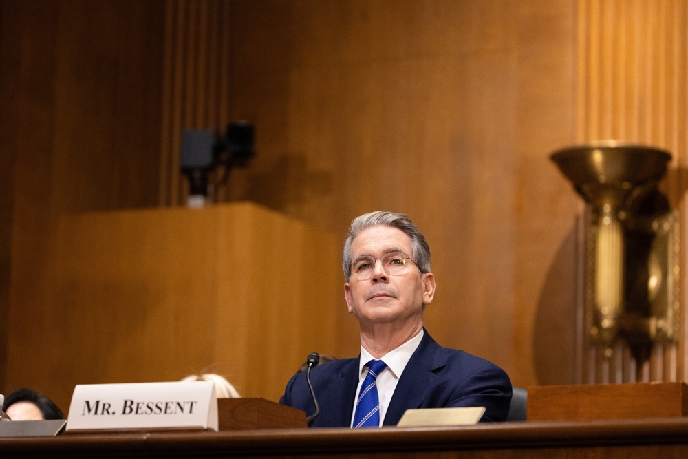 U.S. Treasury Secretary Scott Bessent at the Senate Finance Committee in 2025