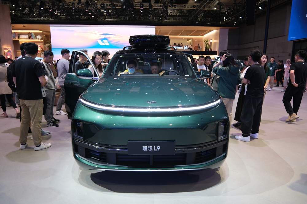 Li Auto L9 SUV at the Shanghai auto show in 2025