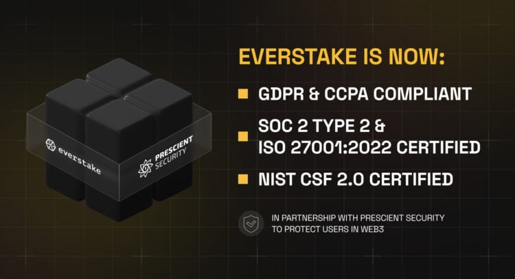 Everstake Becomes First Crypto Staking Company to Hold All Five Institutional-Grade Certifications